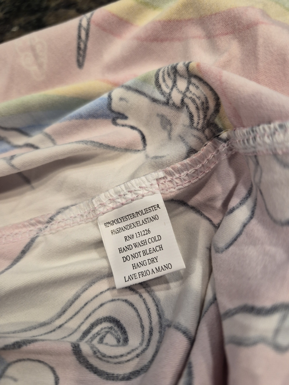 5/25 New Mix Pink Unicorn Rainbow Leggings - Picture 4 of 4